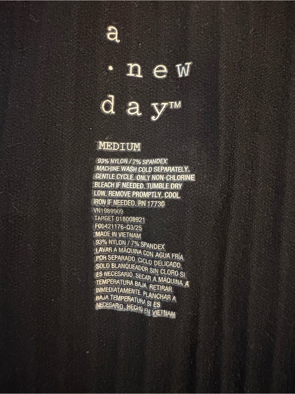 a new day Black Ribbed Long Sleeve Scoop Neck Top - Slim Fit - Picture 2 of 4